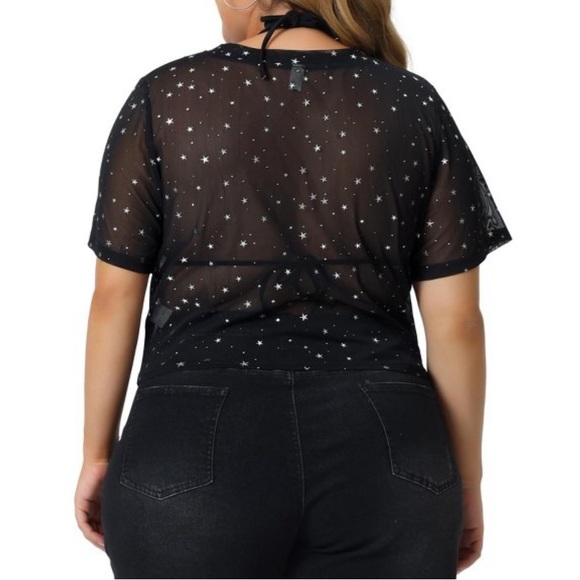 1 x / juniors xl sheer shirt with embellishment - Picture 4 of 6